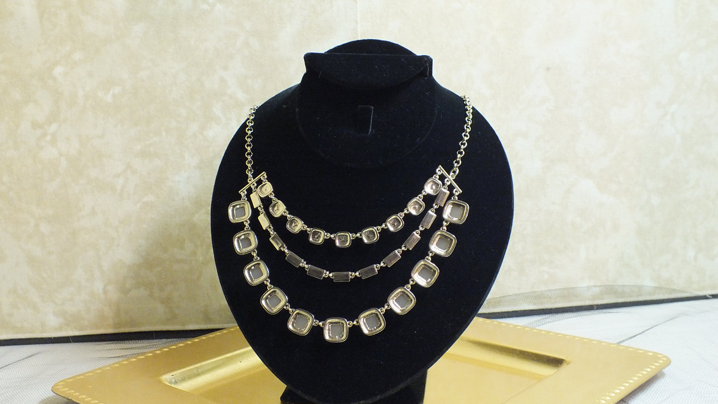 "Ann Taylor" (marked) Gold Tone Necklace