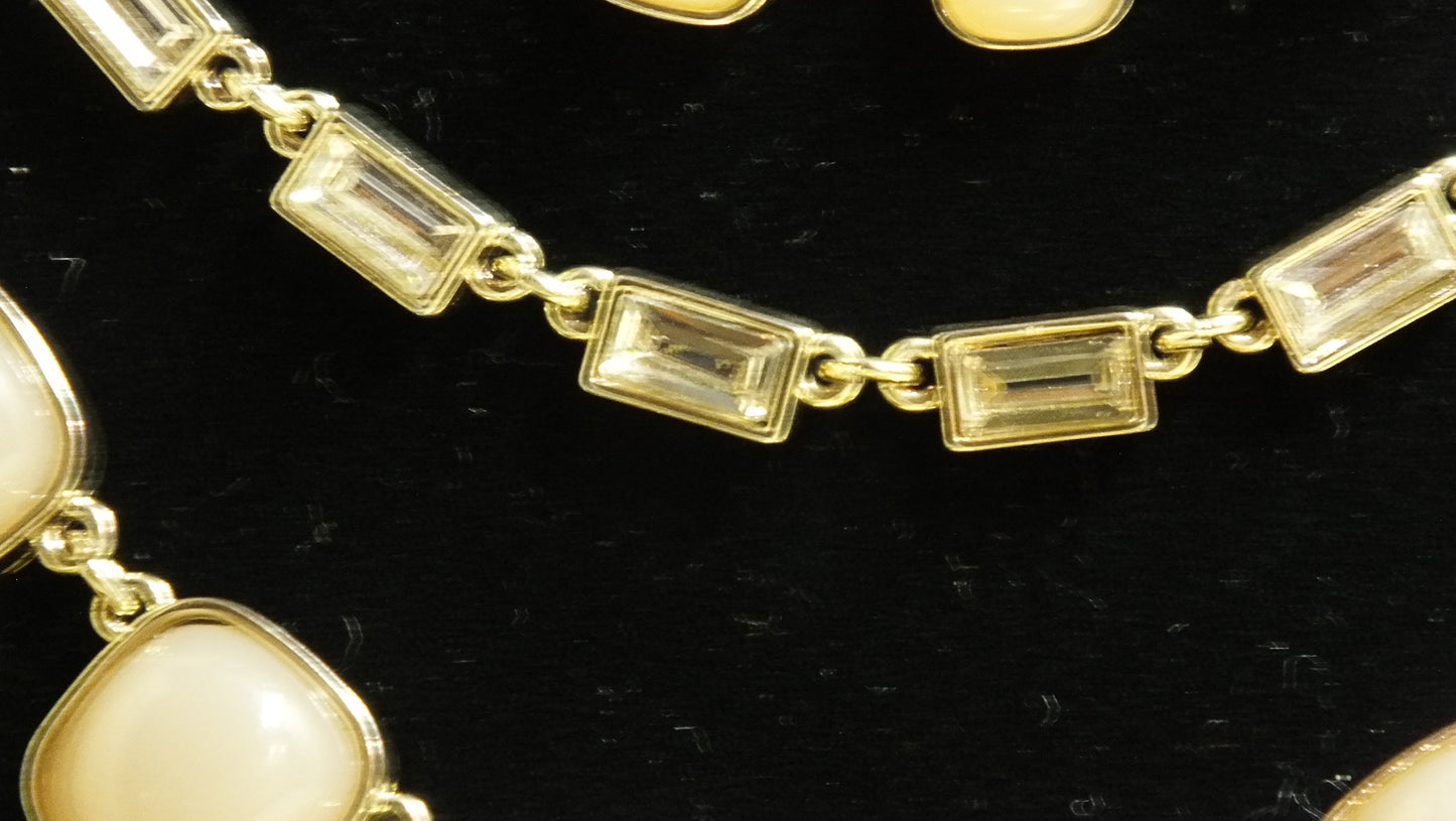"Ann Taylor" (marked) Gold Tone Necklace
