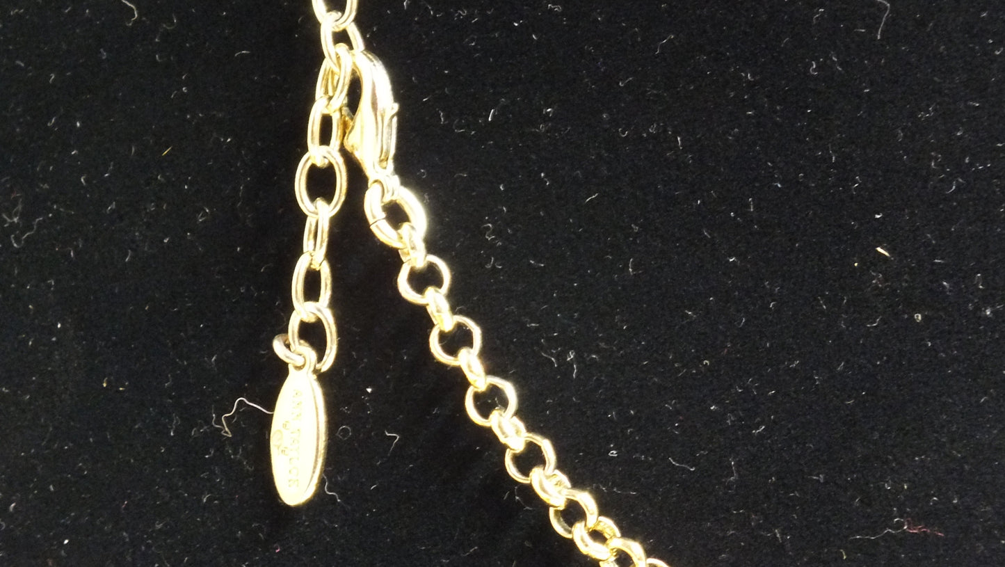 "Ann Taylor" (marked) Gold Tone Necklace