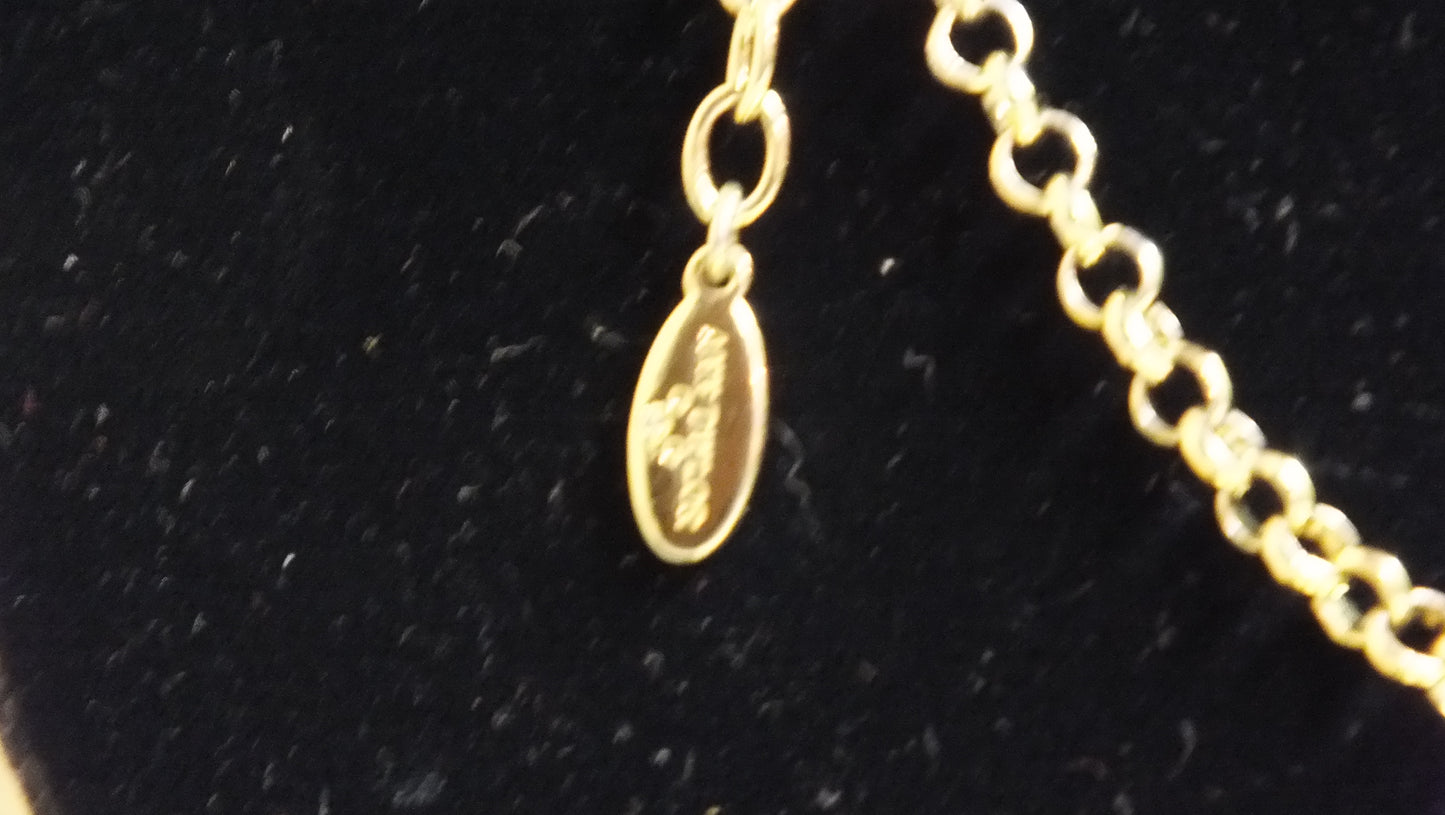 "Ann Taylor" (marked) Gold Tone Necklace