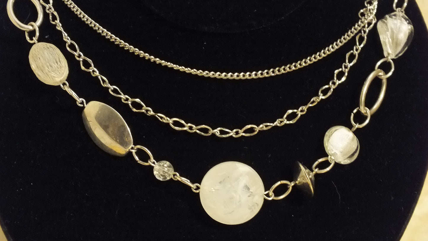 Beautiful Tri-strand "NY" Necklace