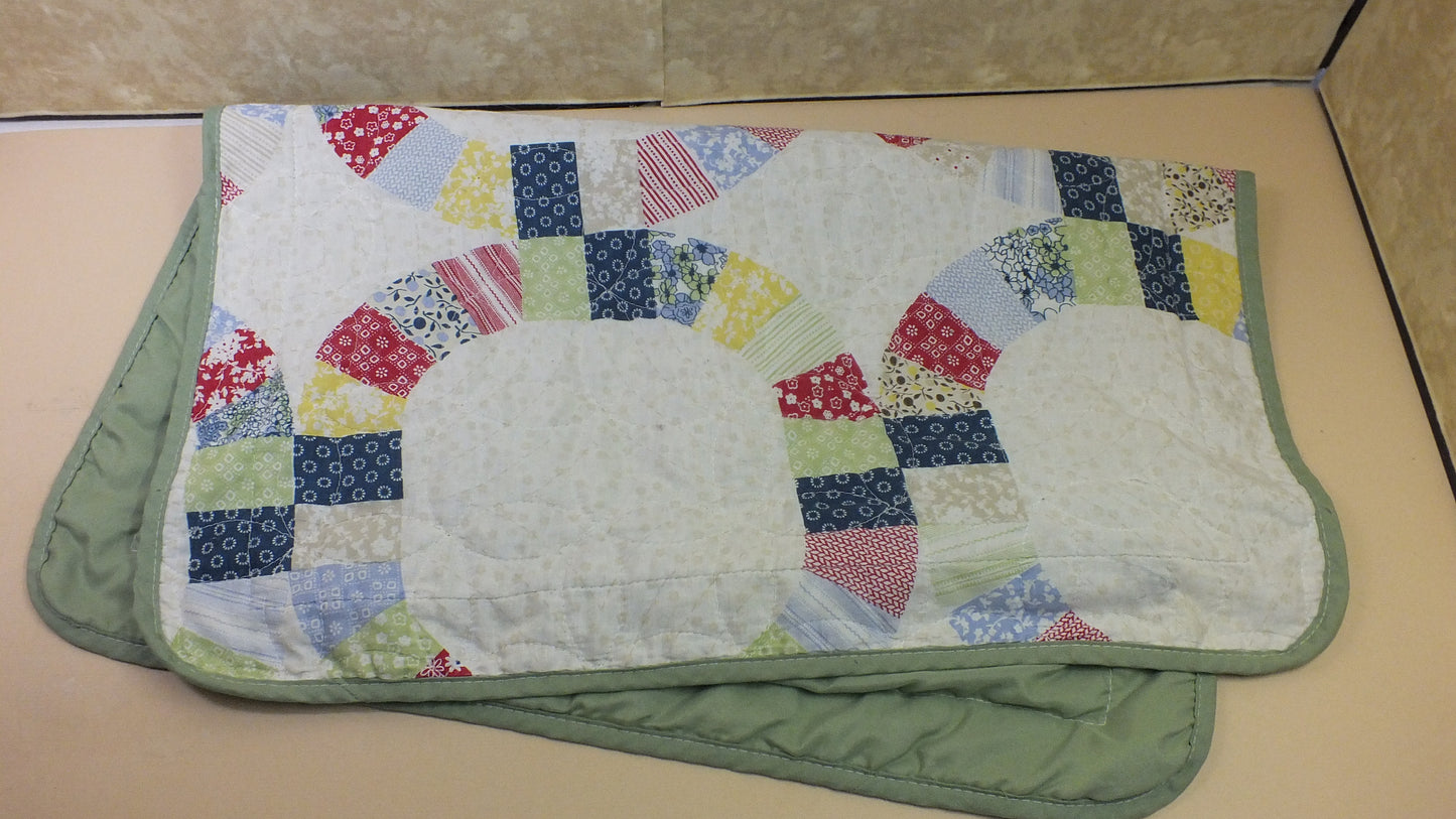 Vintage Quilted Pillow Cover