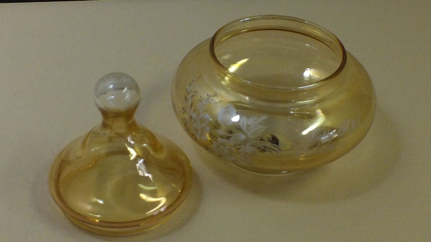 50th Anniversary Glass Bowl with Lid