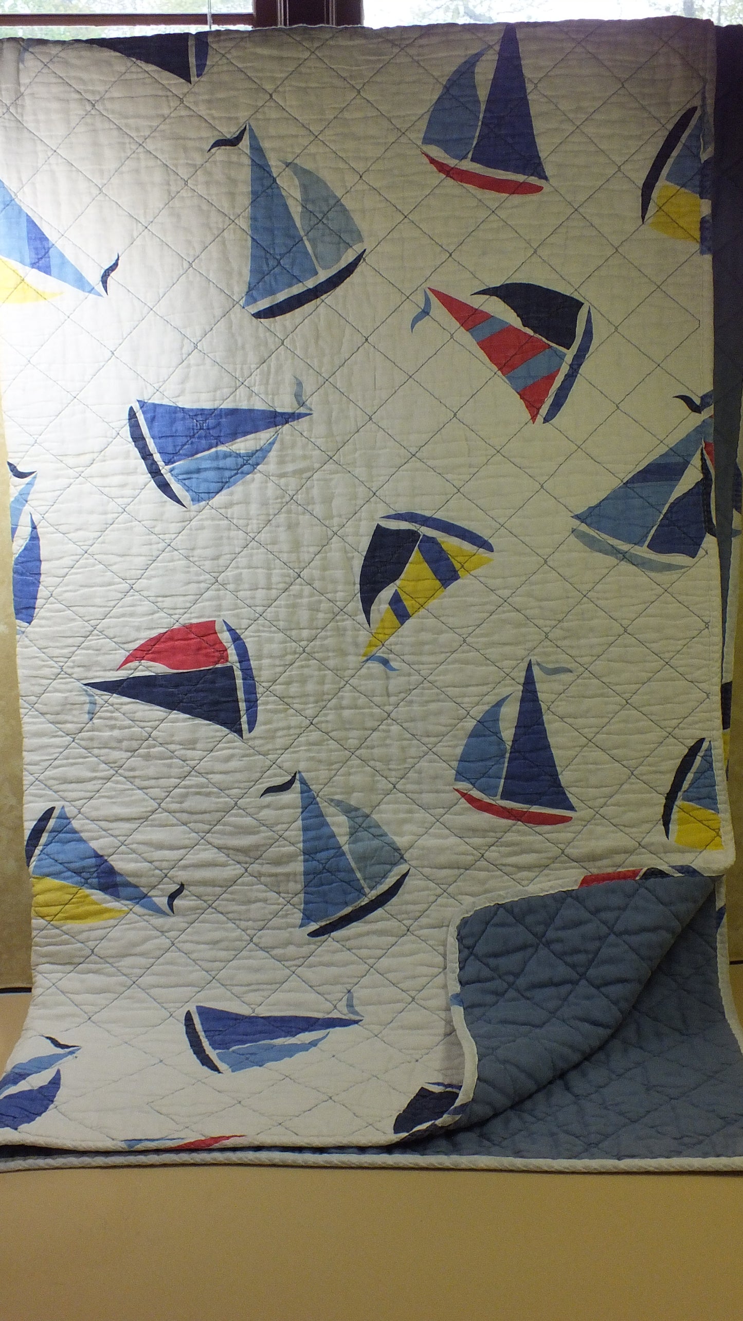 Vintage Sailing Lap Quilt