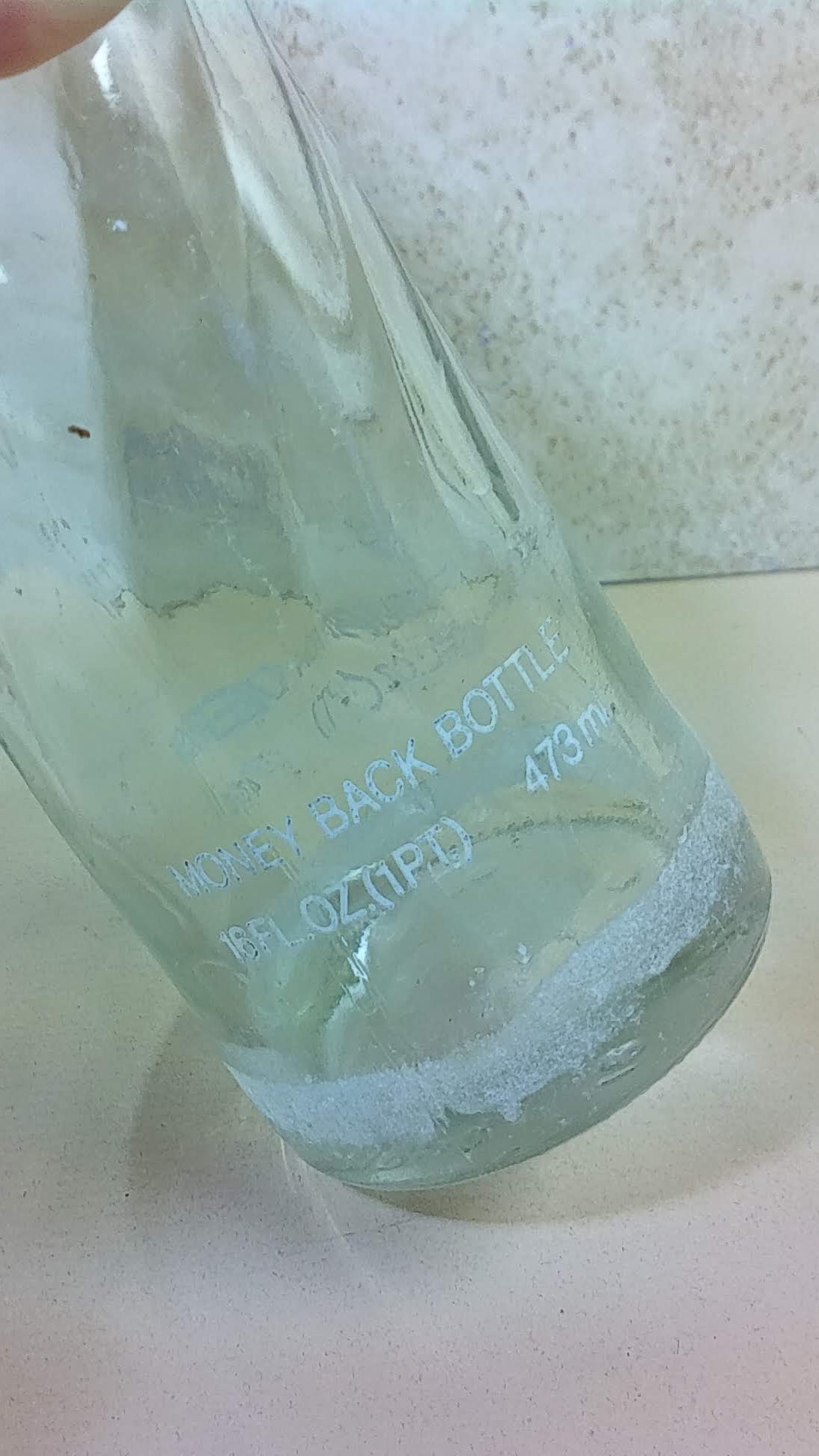 Vintage Glass Pulled Bottle Art