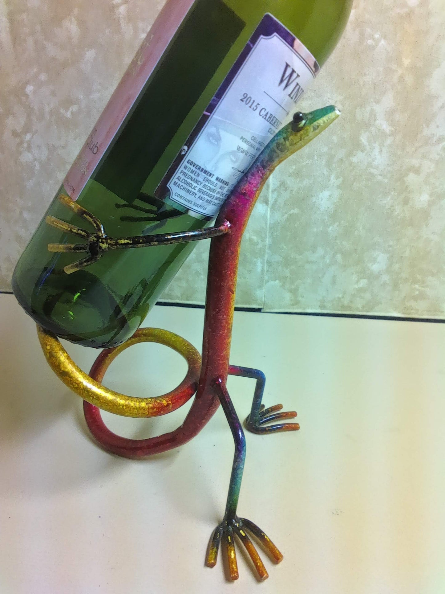 M2400150 - Lizard Art Deco Wine Holder