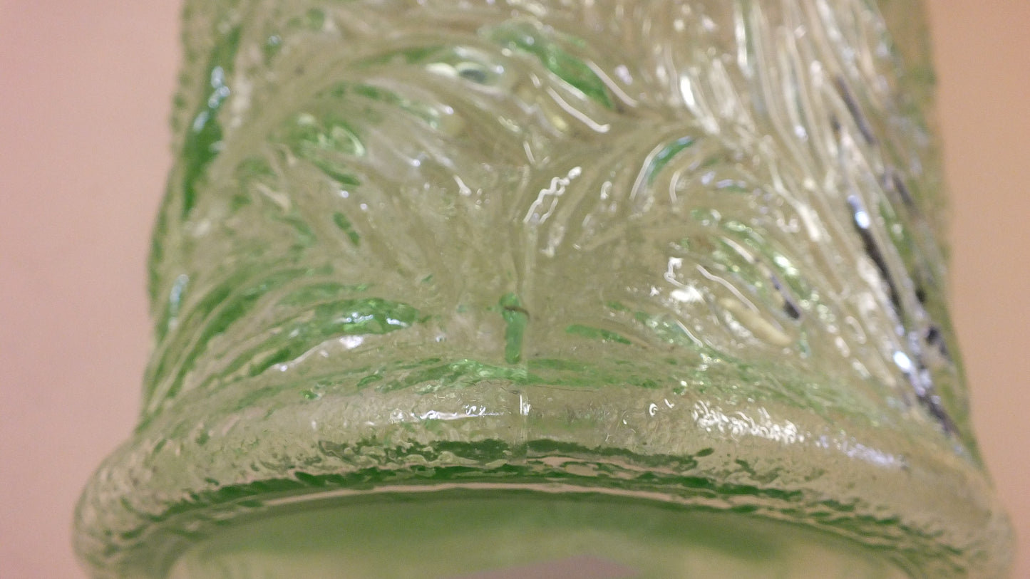 Chantilly Green Peacock Vase.