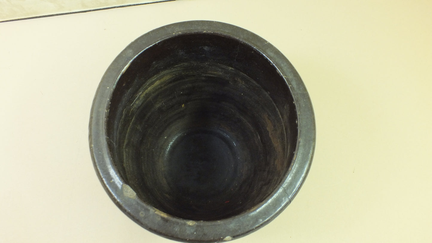 Vintage Brown Flower Pot