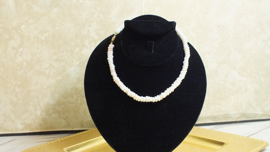 White puka shell necklace