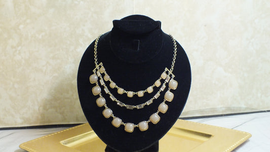 "Ann Taylor" (marked) Gold Tone Necklace