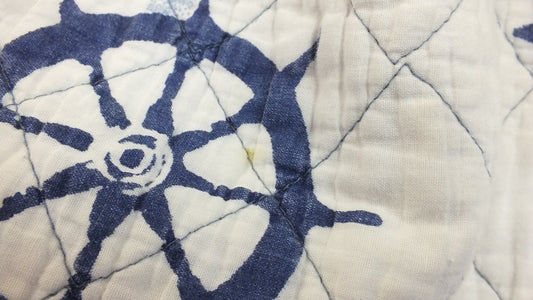Vintage Sailing Lap Quilt