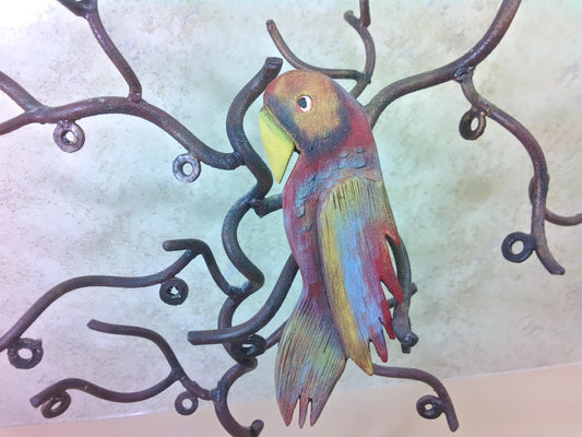 M2400117 - Hand Crafted Parrot Pin - Matte