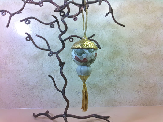 Vintage Ceramic, Hand Painted Ornament