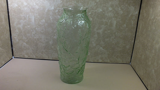 Chantilly Green Peacock Vase.