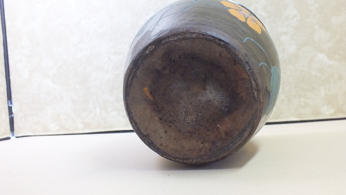 Vintage Brown Flower Pot